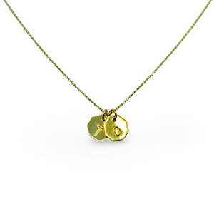 Letter necklace Gold Plated