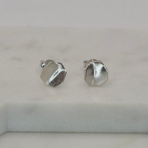 Octagon Twist Earrings-Small